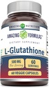 Formules étonnantes Réduction L-Glutathion Supplément de 500 Mg par service