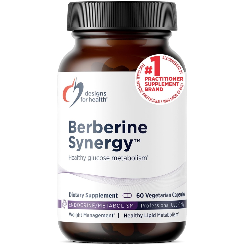 Conceptions pour la santé Synergy berbère - Berberine HCL 400mg + Alpha acide lipoïque (ALA) pour le métabolisme, la santé cardiaque + soutien du foie - Vegan, Supplément berbère non OGM (60 capsules)