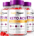 (5 Pack) Charge rapide Gommies de kéto, prime de charge rapide Gommies de kéto ACV pour soutenir la perte de poids, tout naturel vinaigre de cidre de pomme, formule de Gommy de kéto Plus ACV, Keto + ACV Gomitas Review (300 Gommies)