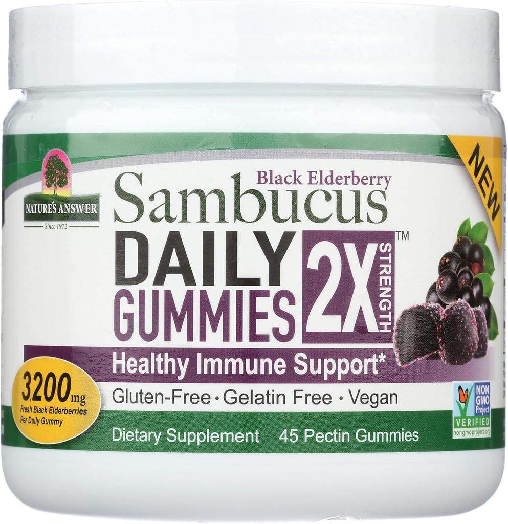 Réponse de la nature Sambucus Daily Gummies.