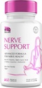 Nerve Sauveur pour la neuropathie 828mg, Supplément avancé de soutien de la nerve, Renouveler pour les pieds sains, Meilleur régen avec acide alpha lipoïque, Vitamines D, B6, B12-60 Capsules
