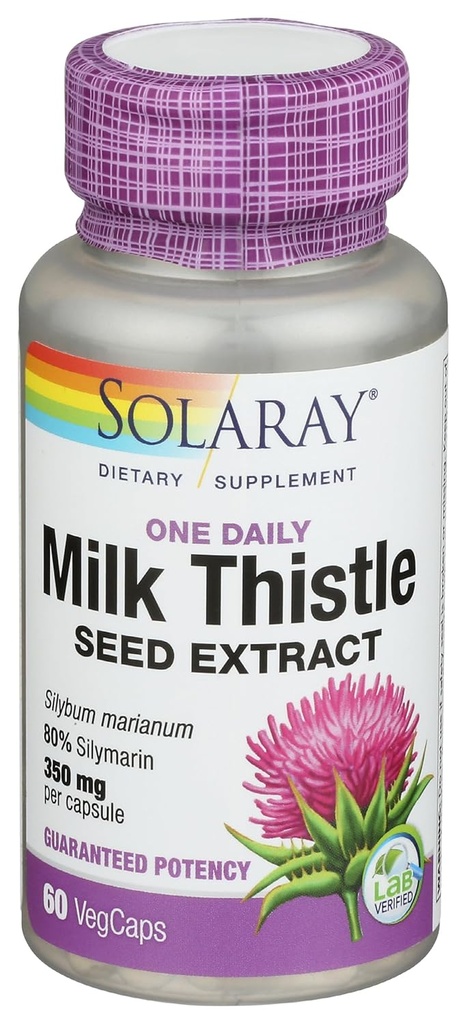 Solaray Milk Thistle, 60 Ct