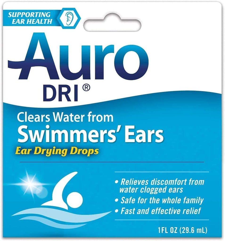 Aide au séchage de l'oreille Auro-Dri, 1 oz.