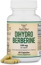 Supplément dihydroberberine 100mg, 60 Capsules (GlucoVantage Super Berberine breveté, peut être 5X plus efficace que la berberine avec moins d'effets secondaires) Testé par une tierce partie, Vegan sans danger par le double bois