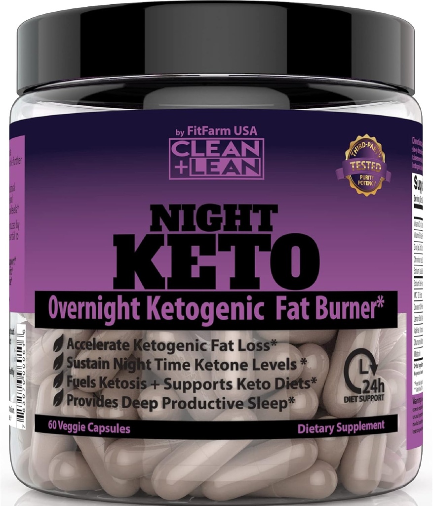 Clean+Lean Night Keto: première nuit Kétogenic Fat Burner & Sleep Aid