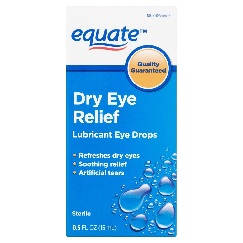 Equipe: Larmes artificielles stériles Lubrifiant gouttes oculaires, .5 fl oz