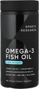 Recherche sportive Omega-3 Huile de poisson, Triple Force, 180 Softgels