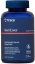 Trace Minerals Foie de boeuf, 500mg - Supplément de soutien à la santé et à l'énergie des os - Supplément nutritionnel aide à la santé de la peau et de l'immunité - foie de boeuf soutient des organes sains - 180 capsules (30 portions)