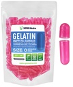 XPRS Nutra Taille 0 Capsules vides - 100 Compte Capsules de gélatine vides - Pills pour remplissage de capsules de bricolage - Pure Pill Gel Caps pour Do-It-Youlf Suppléments (Azalea Rose)