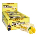 FITCRUNCH Snack taille barres protéinées, 6-Layer Barre cuite, 3g de sucre et de noyau de gâteau doux (9 barres, gâteau citron)