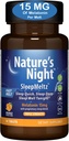 Nature's Night Triple Strength Dissolve rapide Melatonin 15mg avec mélange de soutien