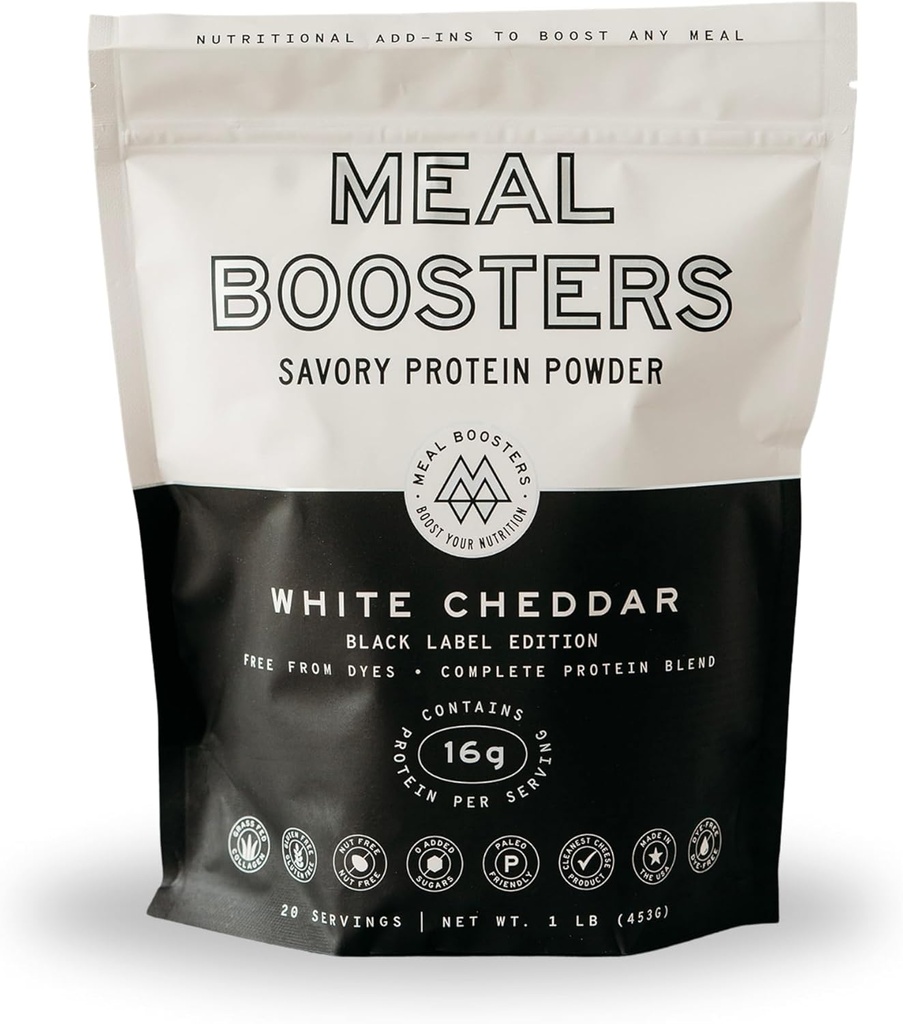 Savory White Cheddar Protéine Poudre – 16g High Protein Meal Enhancer pour la cuisine – Keto Friendly, Gut & Joint Support – Collagen Peptides