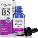 Vitamine B5 Acide pantothénique gouttes liquides - Fabriqué aux États-Unis - 500% VQ par portion - 36 portions par contenant - Idéal pour les hommes, les femmes, les enfants - Vitamines liquides véganes - Tailles en vrac Aussi disponible