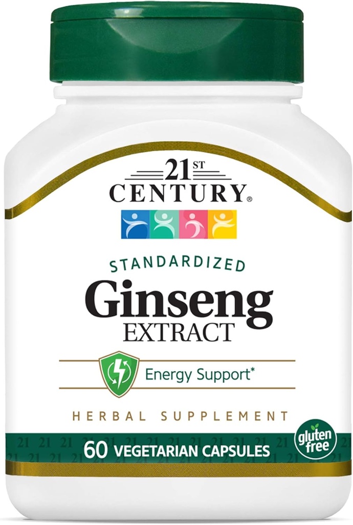 Ginseng du 21ème siècle extrait capsules de légumes, 60Conte