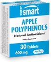 Supersmart - Supplément de polyphénols de pomme 600mg par jour (haute résistance 80% de polyphénols) - Extrait de pomme