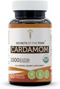 Secrets de la Tribe Cardamom 60 Capsules, faites avec des capsules végétales et USDA Organic Cardamom (Elettaria cardamomum) Pod séché (60 Capsules)