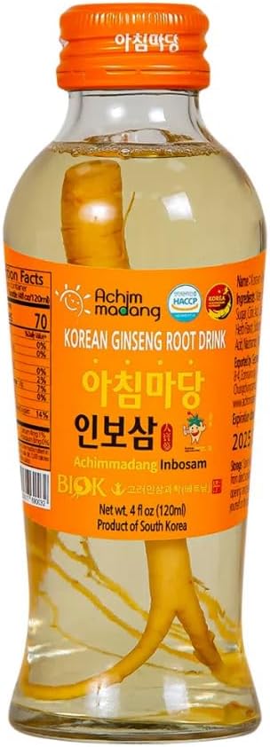 Inbosam Ginseng Coréen boisson racine boisson, 10 bouteilles, 4 fl oz Chaque