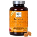 NEW NORDIC Curcumine curcuma, sans sucre, 300 mg de supplément curcuma pour les hommes et les femmes, soutient normalement les articulations, les genoux, les épaules, la mangue orange, 60 comte