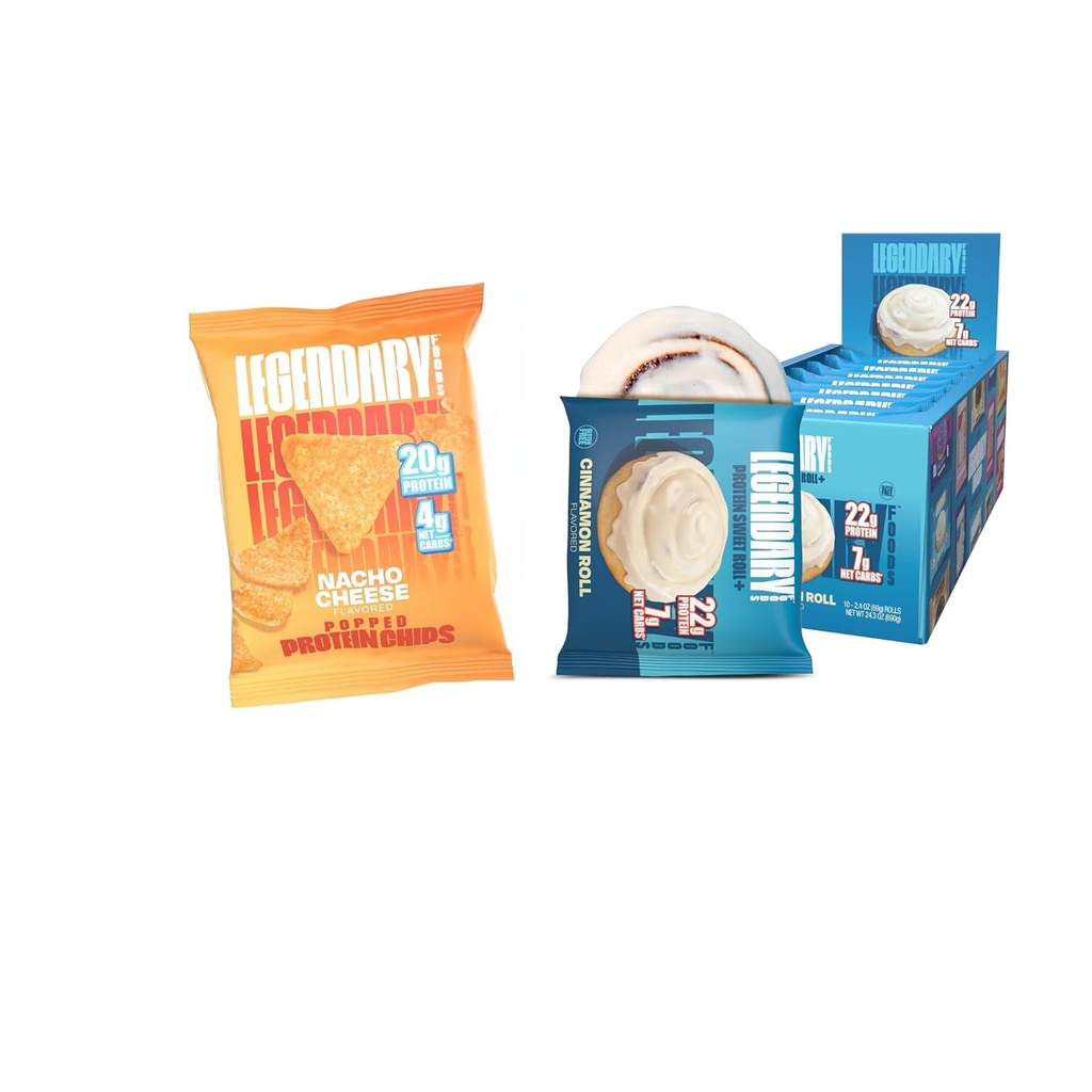 Premium 22 g Cinnamon Roll de protéines + 20 g Chips de protéines