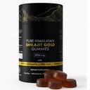 Pure Himalayan Shilajit Gummies Grade d'or avec Ashwagandha et l'acide fulvique.