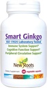 NOUVEAUX ROUTES HERBAL Supplément Smart Ginkgo, 60 capsules végétales, système immunitaire et soutien cognitif