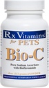 Vitamines Rx Bio-C - Vitamine C pour les chiens et les chats - avec les bioflavonoïdes de citron pour le soulagement de l'allergie - Supplément de soutien immunitaire - Promotion d'une peau et d'un manteau sains - Supplément articulaire - 4 oz