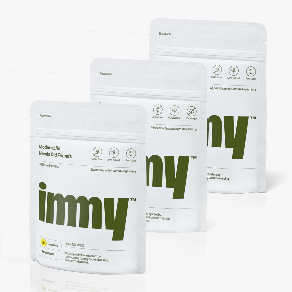 IMMY Imune Supplément pour le soutien de l'humeur et la santé Gut, 90 ct. - Soutien de secours, de focalisation et de soutien de l'humeur, aide au calmant naturel