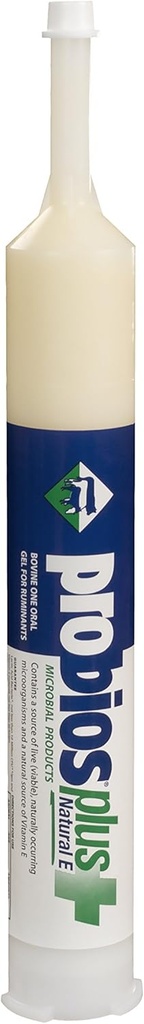 Probios Bovine Un Gel Oral pour Ruminants Plus Tube Natural-E, 300cc