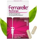 Femarelle® Recharge – Supplément à la ménopause pour les femmes - Relief à la ménopause éprouvée cliniquement - Flashs chauds, sueurs de nuit, sommeil et soutien à la libido en moins du 1er mois, sans gluten, sans OGM et sans hormones