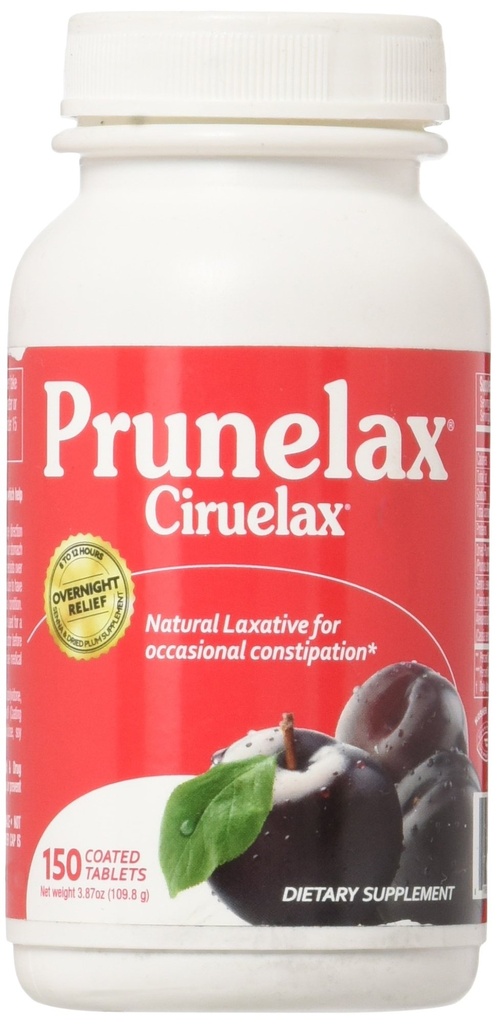 Prunelax Ciruelax Laxatif, Comprimés 150 ea