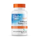 Meilleurs collagènes de docteur de types 1 et 3 avec Peptan, non-OGM, sans gluten, sans soja, soutient cheveux, peau, ongles, Tendons et os, 1000 mg, 180 comprimés