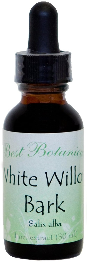Meilleurs Botaniques White Willow Bark Extrait 1 oz.