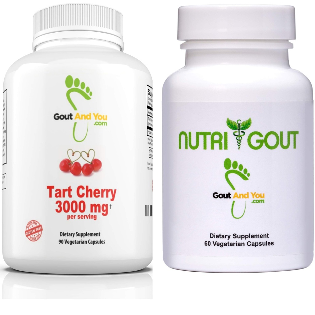 Extrait de cerise à tartre hautement potent 3000 mg et NutriGout Uric Acid Support