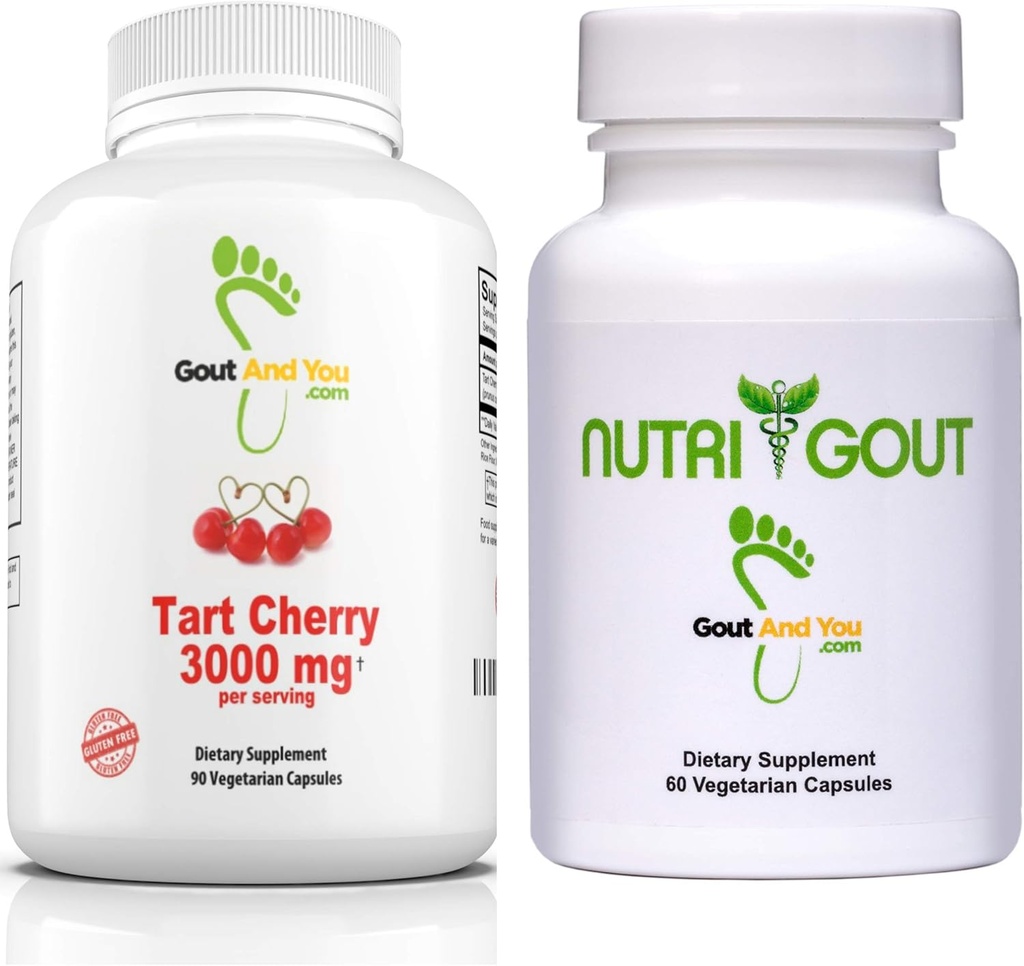 Extrait de cerise à tartre hautement potent 3000 mg et NutriGout Uric Acid Support