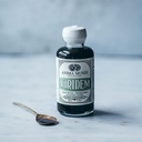 Anima Mundi Apothecary Viridem Verts Detox Elixir - Supplément liquide GI & foie Detox, Nettoyez les herbes naturelles avec la chlorophylle, Moringa + Chlorella organique - Ajouter au jus et aux thés (4oz / 118ml)