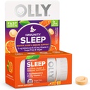OLLY Immunity Dormez rapidement Dissolves, 3 mg de mélatonine, vitamine C, goût d'agrumes, 30 jours d'approvisionnement - 30 comte