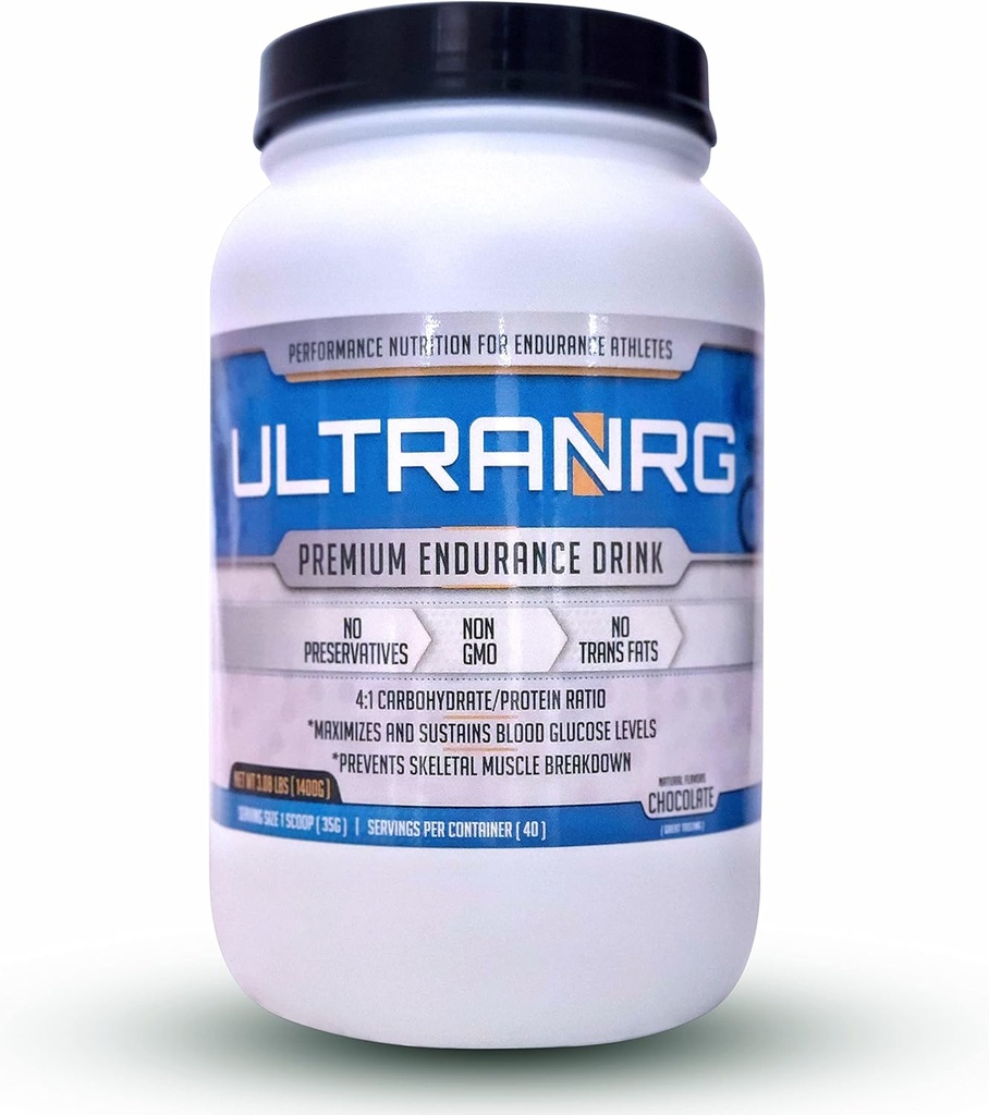 Mélange de boissons d'endurance, chocolat (35g,40 portions)Nourriture légère pour les athlètes. Régule les pics de glycémie. Prévient la fracture musculaire squelettique. Pas de gras trans conservateurs-non OGM