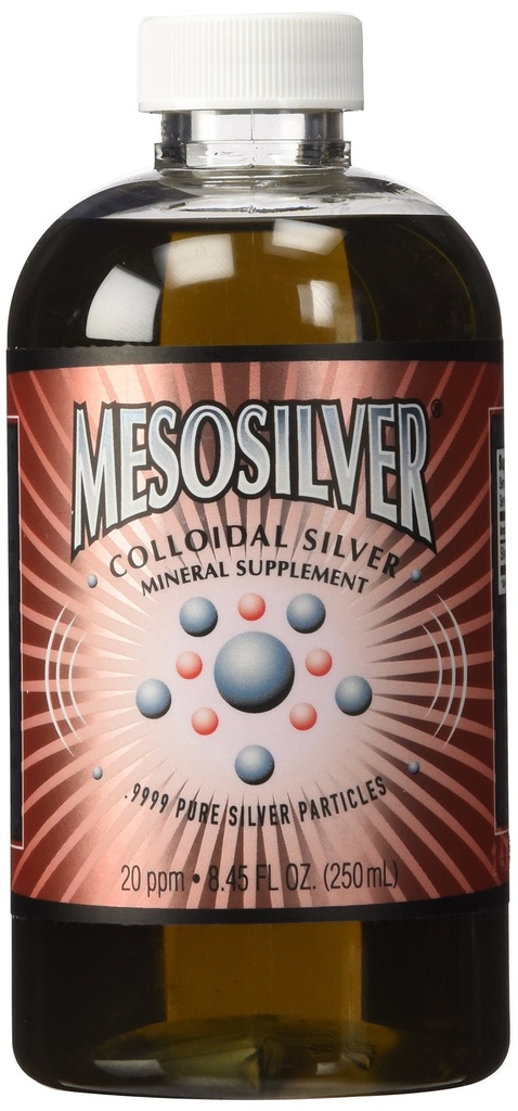 MesoSilver ® 20 ppm Argent colloïdal 250 mL/8,45 Oz