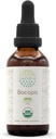 HerbEra Bacopa B60 USDA Teinture biologique (extrait sans alcool, gouttes d'herbes à haute puissance, relaxation, effet cognitif positif) Bacopa biologique certifié (Bacopa Monnieri) Herb séché (2 fl oz)