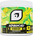 Advanced Energy - Formule de stimulation de l'énergie avec électrolytes pour l'hydratation - L-Theanine pour combattre les jitters - sans sucre et kéto - Pas de maltodextrine (40 portions) (Calamansi)