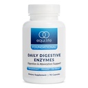 Equilife Supplément quotidien enzymatique digestif avec bromélaine, lactase et lipase, soutient la digestion des protéines, fibres, glucides et graisses, sans gluten, végétalien, non OGM, 90 capsules
