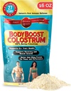 BodyBoost Colostrum entier, 100% Bovin Colostrum Poudre, Immune Booster avec Immunoglobuline et Lactoferrine, Grass Fed Colostrum pour Gut Health, 16 oz