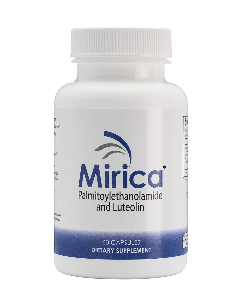Mirica® - Pois (Palmitoyléthanolamide) et Lutéolin - Supplément de support du système immunitaire et nerveux - 60 ct