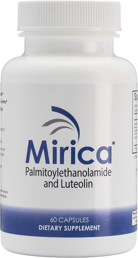 Mirica® - Pois (Palmitoyléthanolamide) et Lutéolin - Supplément de support du système immunitaire et nerveux - 60 ct