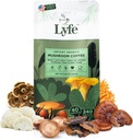 LYFE Organic Instant Mushroom Coffee – Lion-S Mane, Chaga, Cordyceps, Turkey Tail.