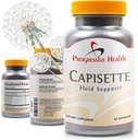 Capisette Support de rétention d'eau - Réduit les pieds, les chevilles et les jambes de loup - Réduit l'enflure et la rétention des fluides à partir d'Edema. Inclut: Potassium, Dandelion Root et complément alimentaire (60 capsules)
