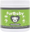 NaturesPlus FurBaby Multivitamine pour chiens - 10,4 oz - Soutient la santé, la fonction immunitaire, la production de manteau sain et d'énergie - Non-OGM - 60 portions