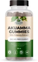 Botaniques étonnants Akuamma Gommies - Gommy de bien-être quotidien haute puissance, végétalien, non OGM, supplément à base de plantes sans gluten - 250MG Par Gummy avec saveur naturelle de baies sauvages (30 comte)