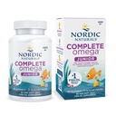 Nordic Naturals Complete Omega Jr., Citron - 90 Mini Gels Soft - 283 mg Total Omega-3s et 35 mg GLA - Cognition saine, fonction du système nerveux - Non-OGM - 45 portions