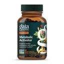 Gaia Herbs Métabolic Activator - Supplément énergie naturelle pour le métabolisme - Fabriqué avec Panax Notoginseng & Astragalus Extract - Exempt de lait, de soja et de gluten - 60 capsules (60 portions)